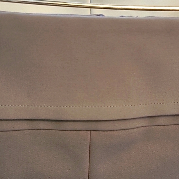 Bundle of 2 Cassis skirts. Kaki Brown and beige. Fully lined. Size 8. - Picture 2 of 7